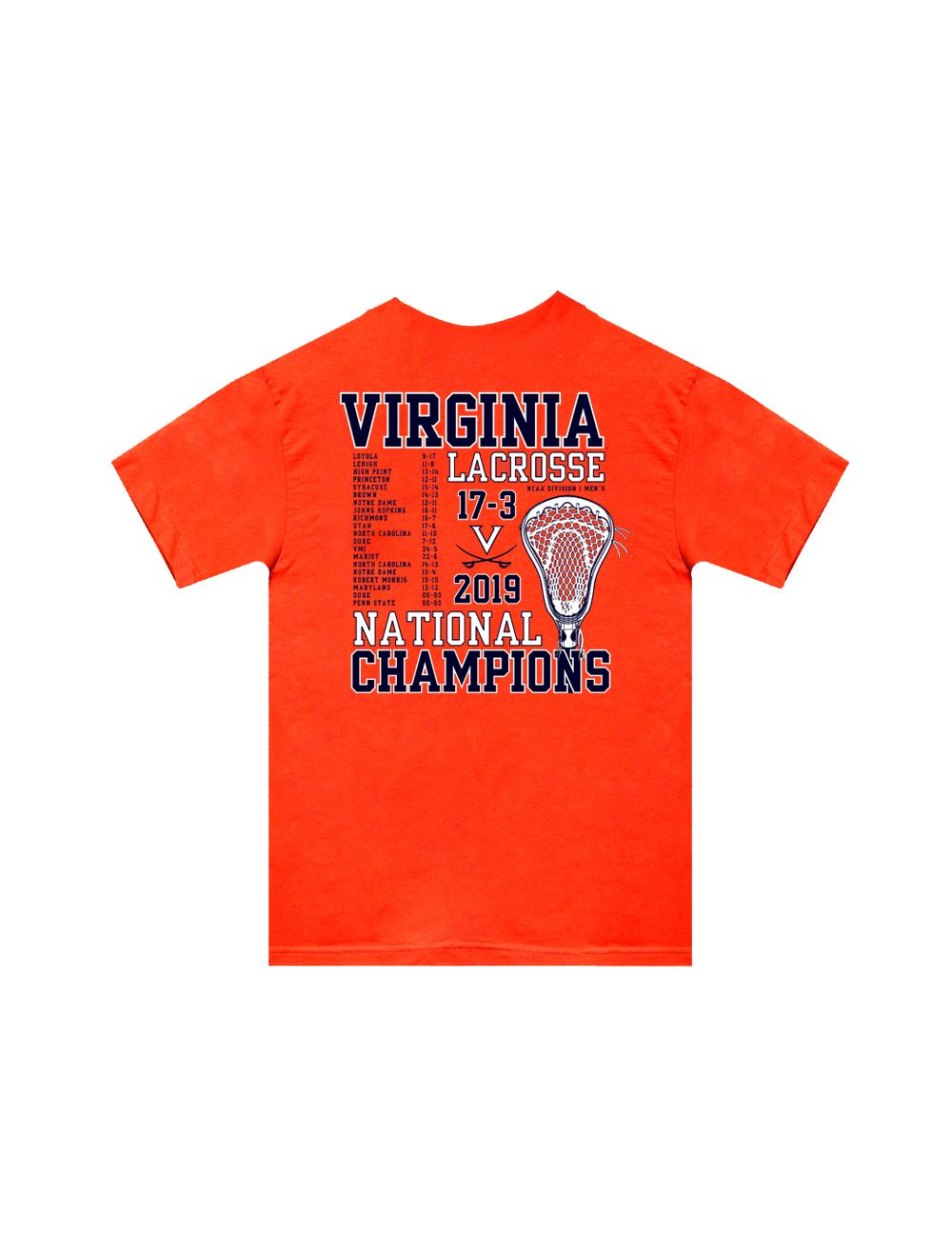 2019 Lacrosse National Orange T-Shirt - Mincer's Charlottesville