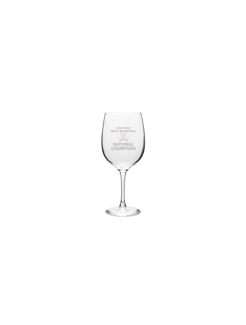2019 National Champions Large Wine Glass - Mincer's of Charlottesville