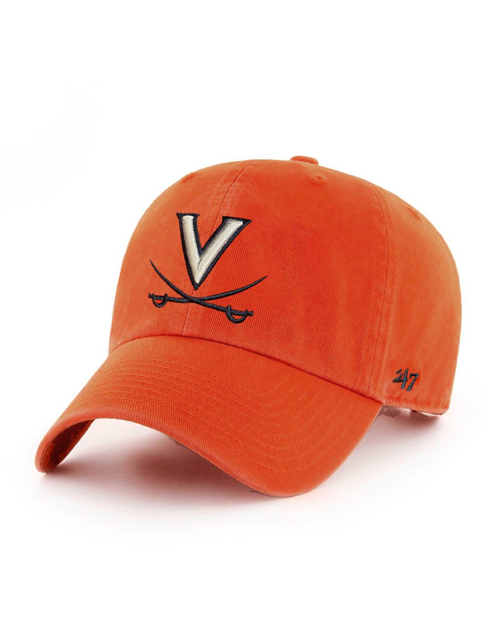 Orange Hat - 47 and V Crossed Adjustable of Mincer\'s Sabers Brand Charlottesville