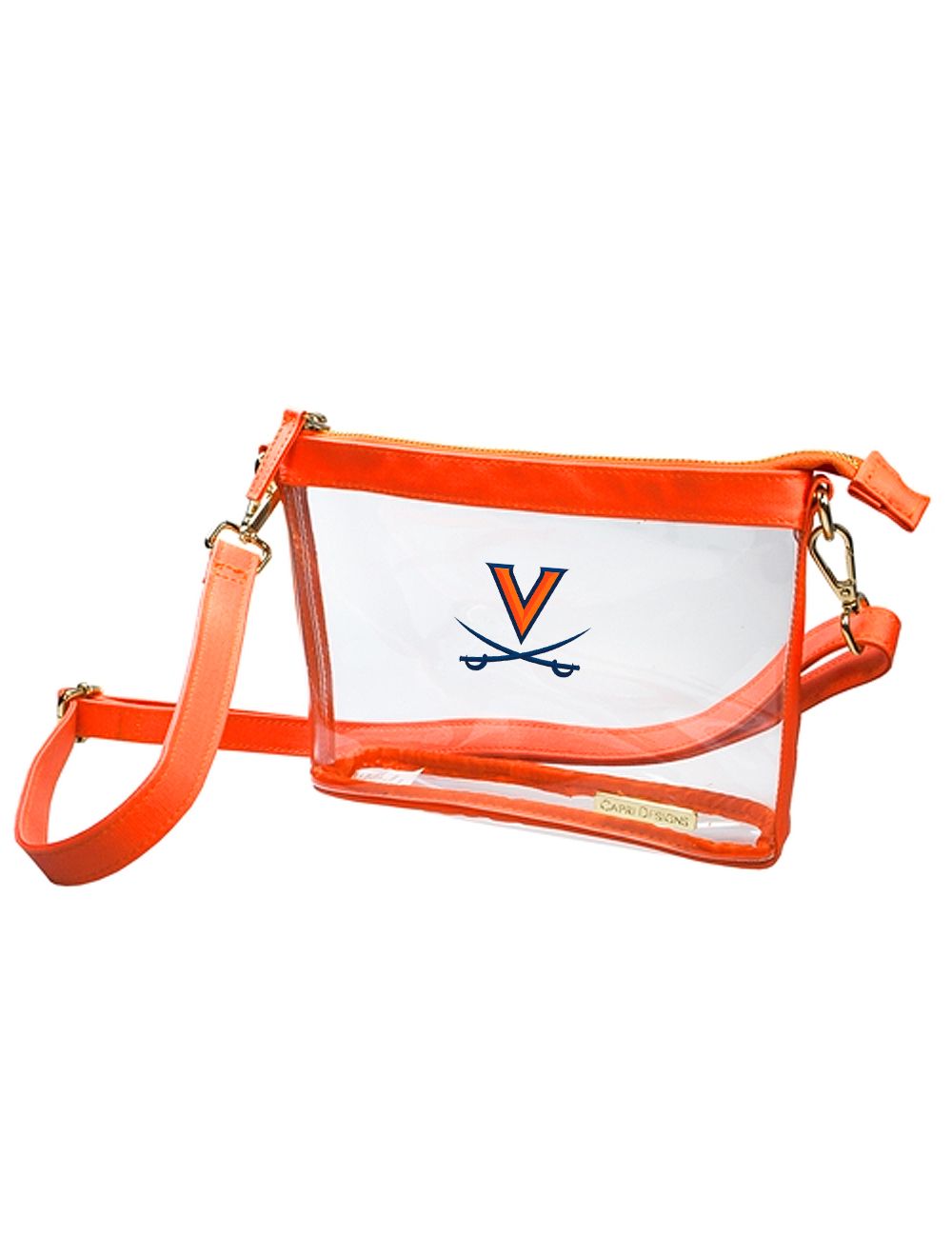 Orange Small Crossbody Clear Bag - Mincer's of Charlottesville