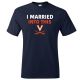 Navy I Married Into This T-Shirt