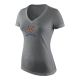 Nike Ladies Gray V-Neck T-Shirt