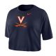 Nike Navy Crop Tee with New V and Crossed Sabers