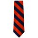 Orange and Navy Stripe Tie