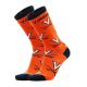 Orange V and Crossed Sabers Socks