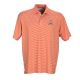 Vantage Orange and White Stripe Golf Shirt